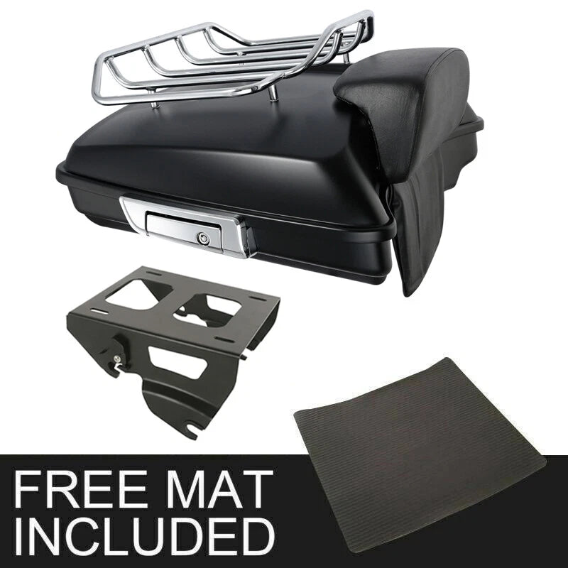 Matte Razor Trunk Pad Rail for Harley Touring (2014–2026)