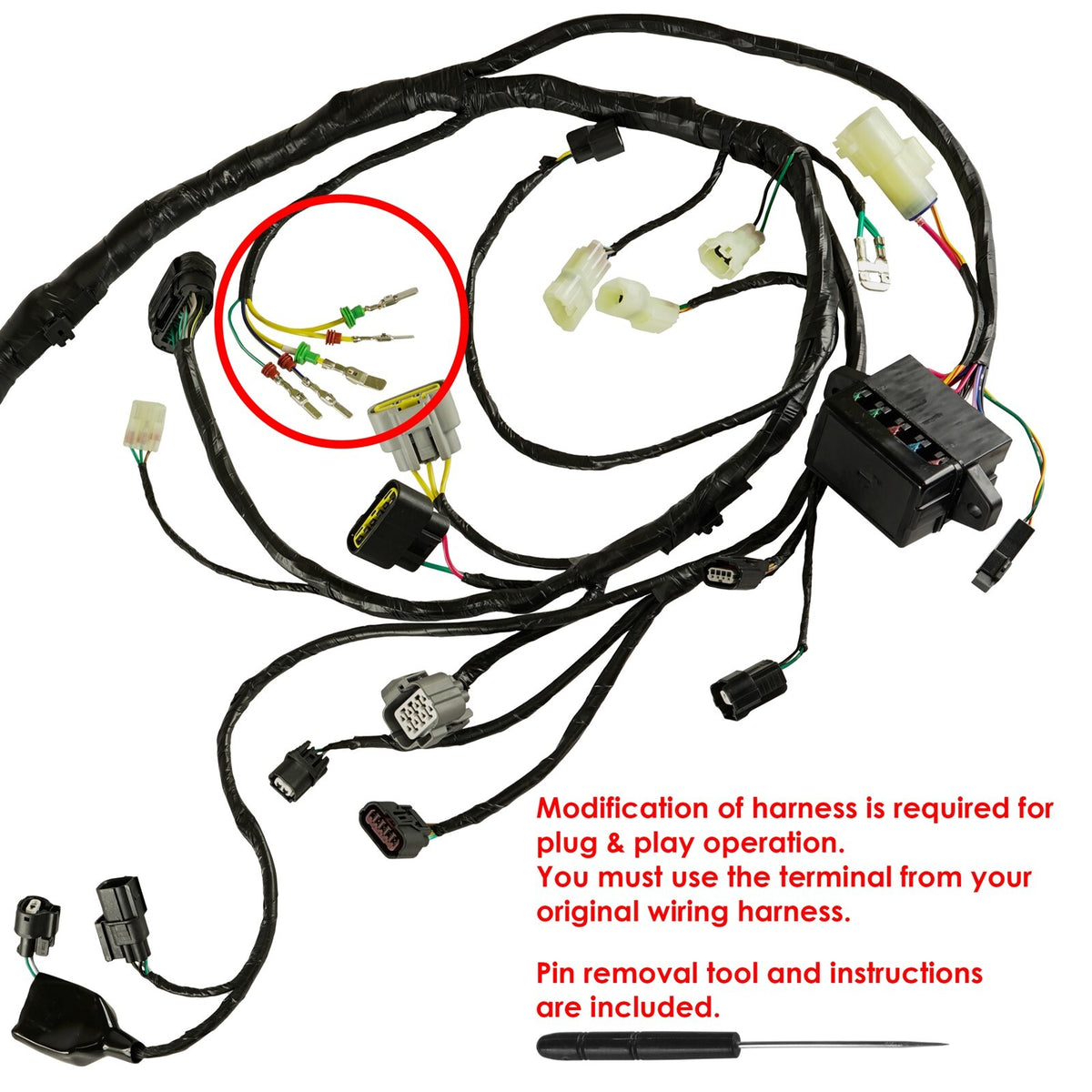 Wiring Harness Switch for Honda Rincon TRX680FA5 Key Coil Starter Relay (2019–2023)