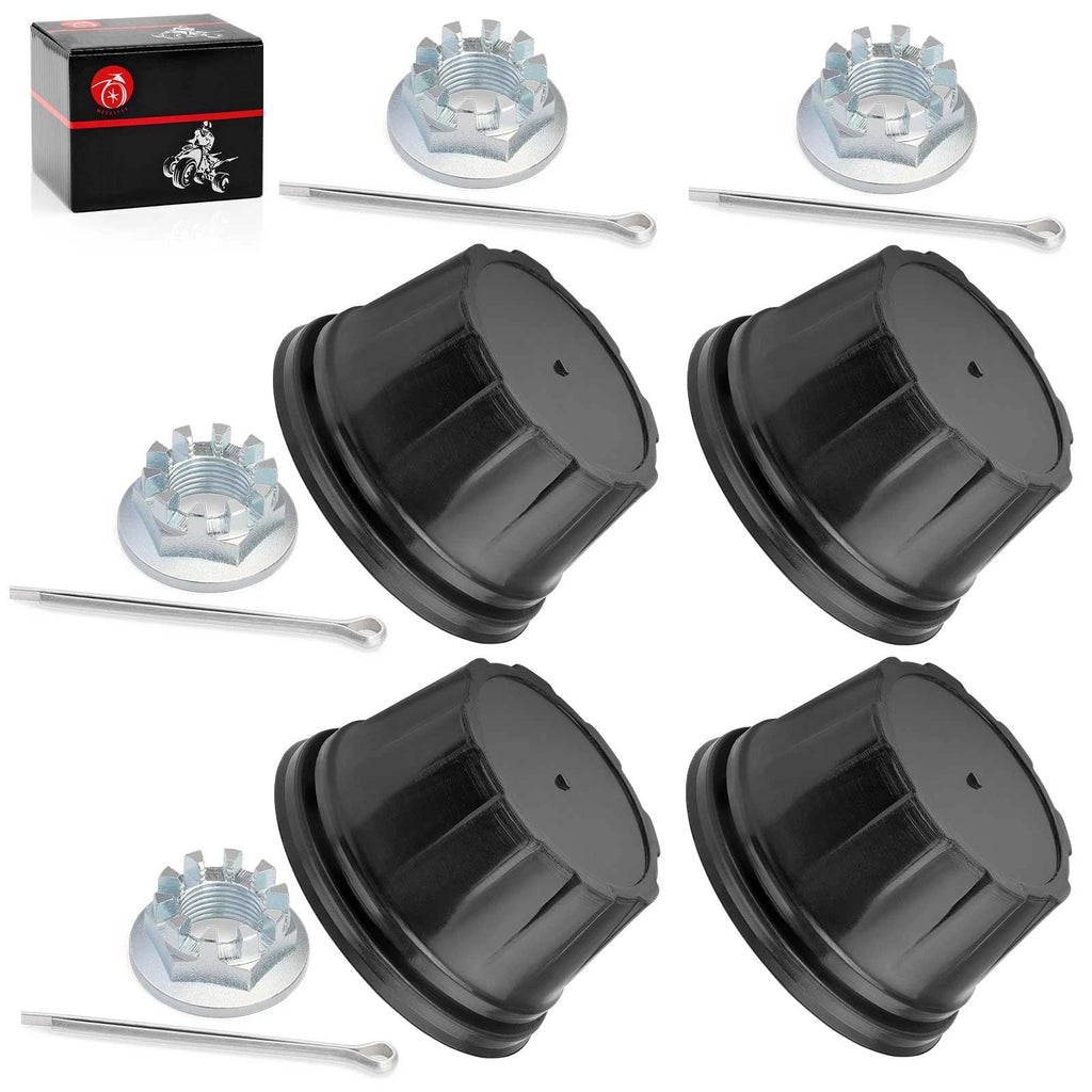 Set of 4 Wheel Center Caps w/ Nut Pin Kit for Honda Fourtrax TRX200 TRX300 (1990–2000)