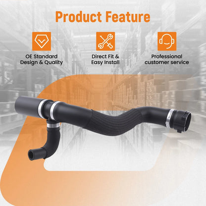 Radiator Inlet Hose for Jeep Compass (2017–2022) 68297843AB, 68297843AA Rubber