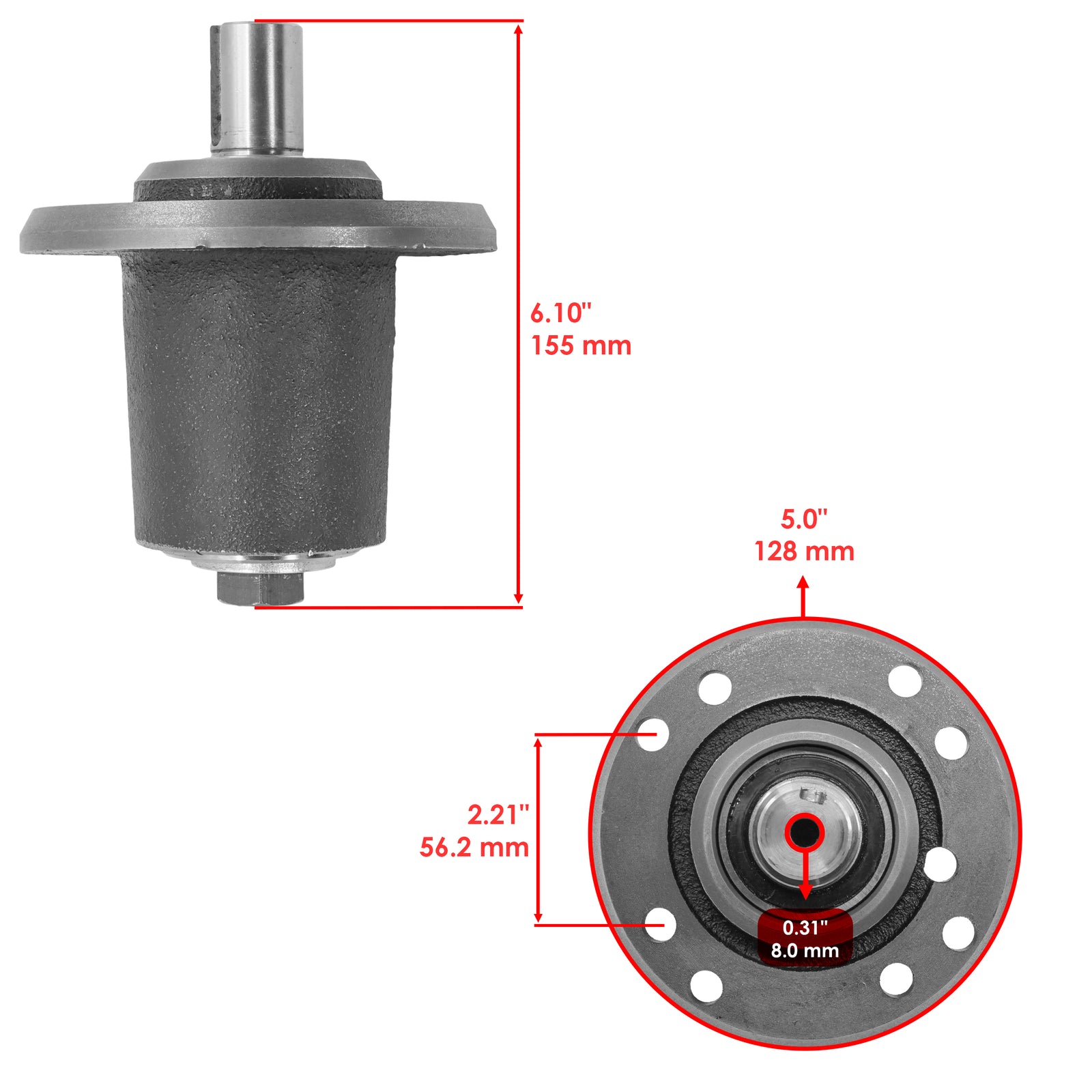 Spindle Heavy Duty Replacement for Ariens Gravely 2x (2005–2015)