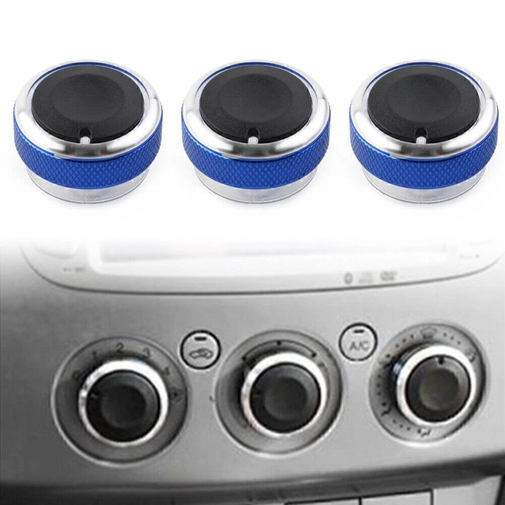 Set of 3 Air Conditioner Switch Button Ring Trim for Ford Focus MK2 MK3