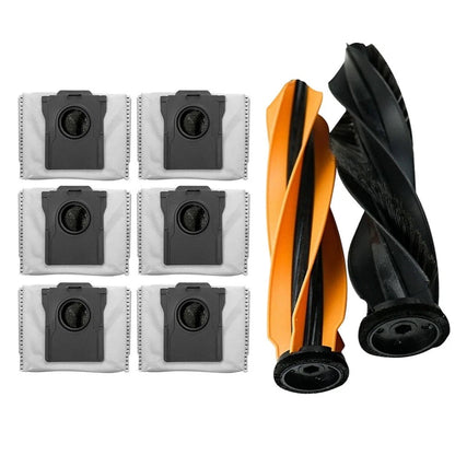 2 Roller Brushes + 6 Dust Bags for DREAME Aqua10 (2020–2023)