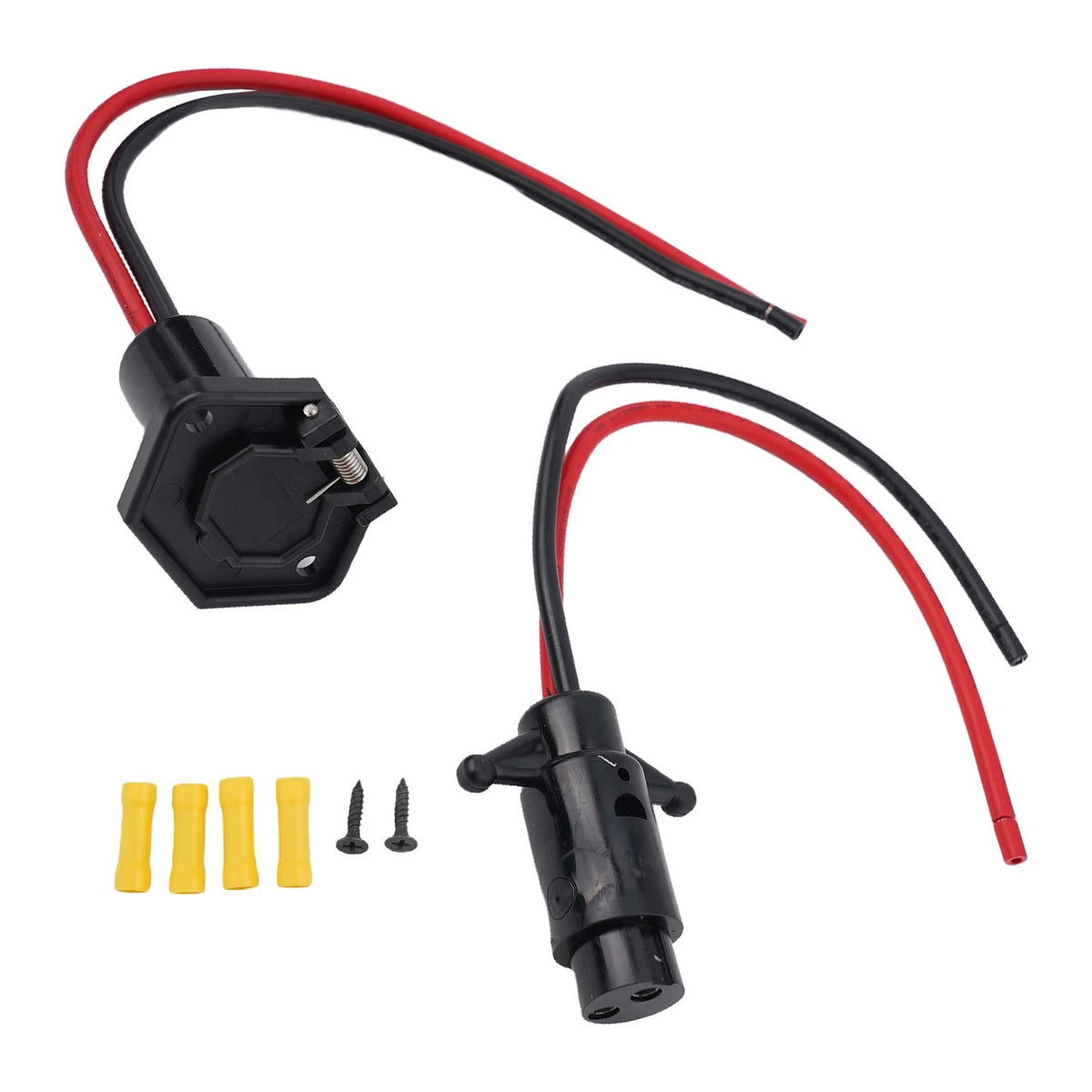 12V Trolling Motor Male Female Connector Kit with Secure Closure