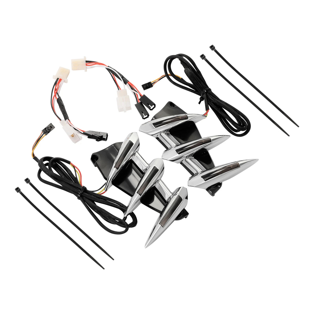 Front Fender Trims Indicator Lights for Honda Goldwing 1800 (2001–2017) F6B (2013–2017)
