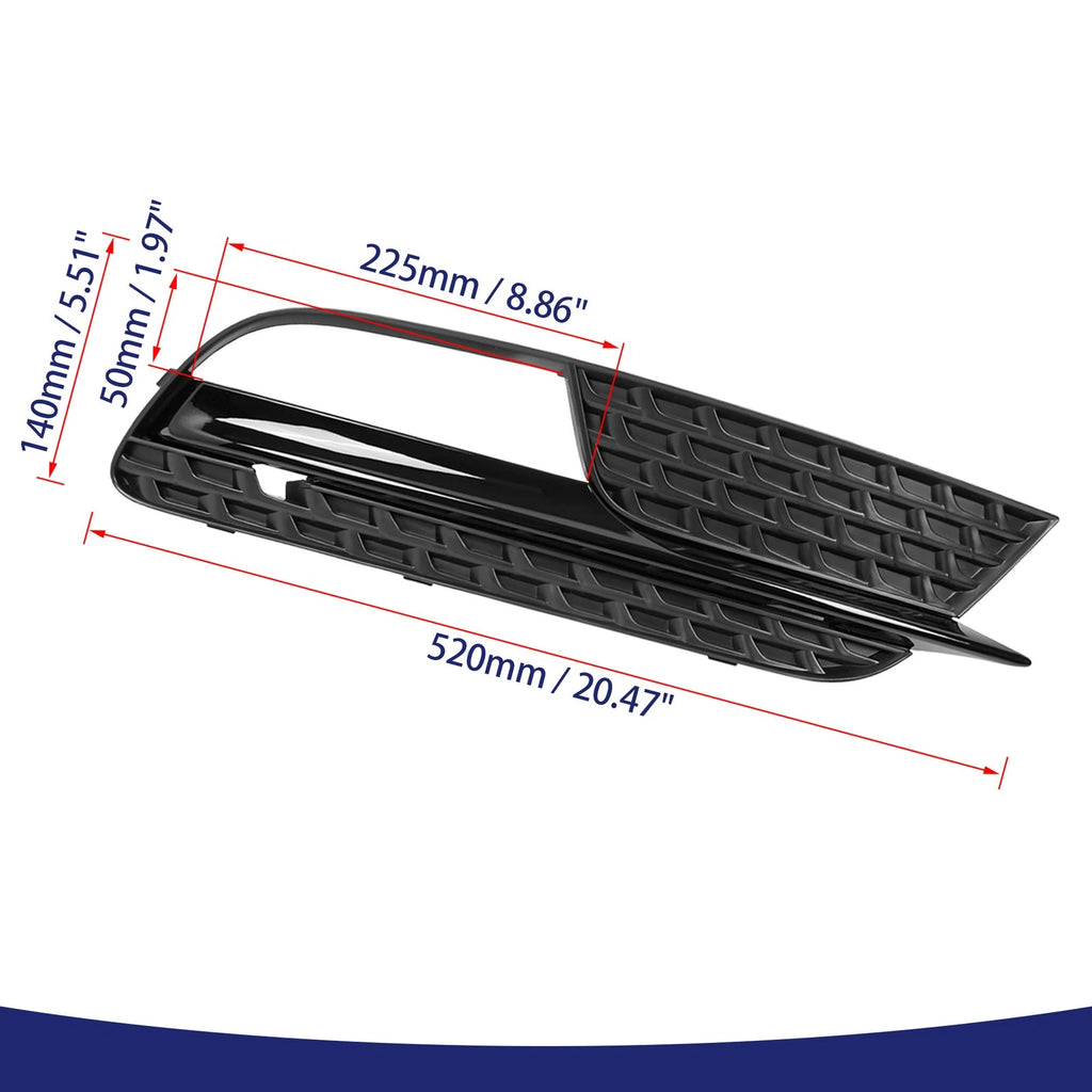 Front Bumper Right Fog Light Grille Lamp Cover Replacement for Audi A5 (2007–2016)