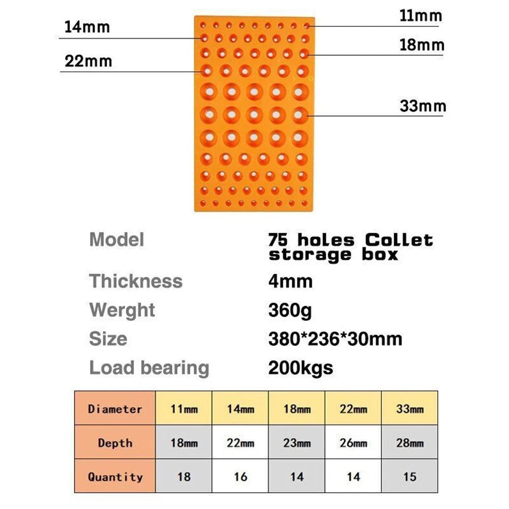 60 Hole ER Collet Box for CNC Machine Tools ER25/35 (2022)