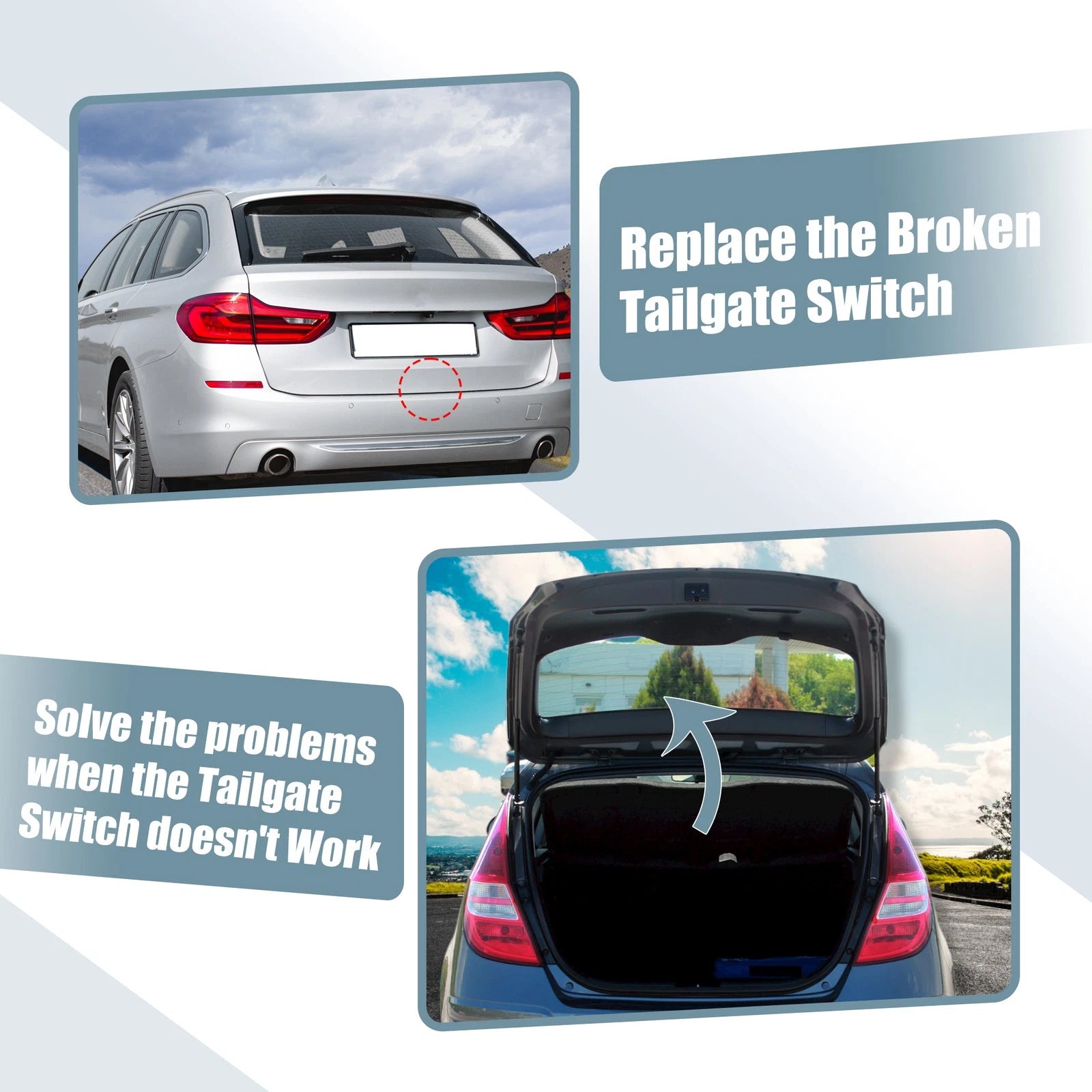 Trunk Tailgate Handle Release Switch for BMW E60 E70 E82 E88 E91 (2007–2013)