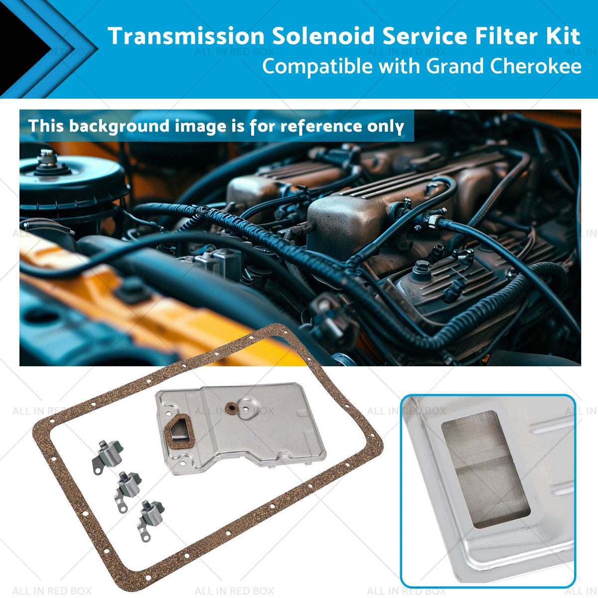 Transmission Solenoid Service Filter Kit for Jeep A340 AW4 4.0 (1987–2001)