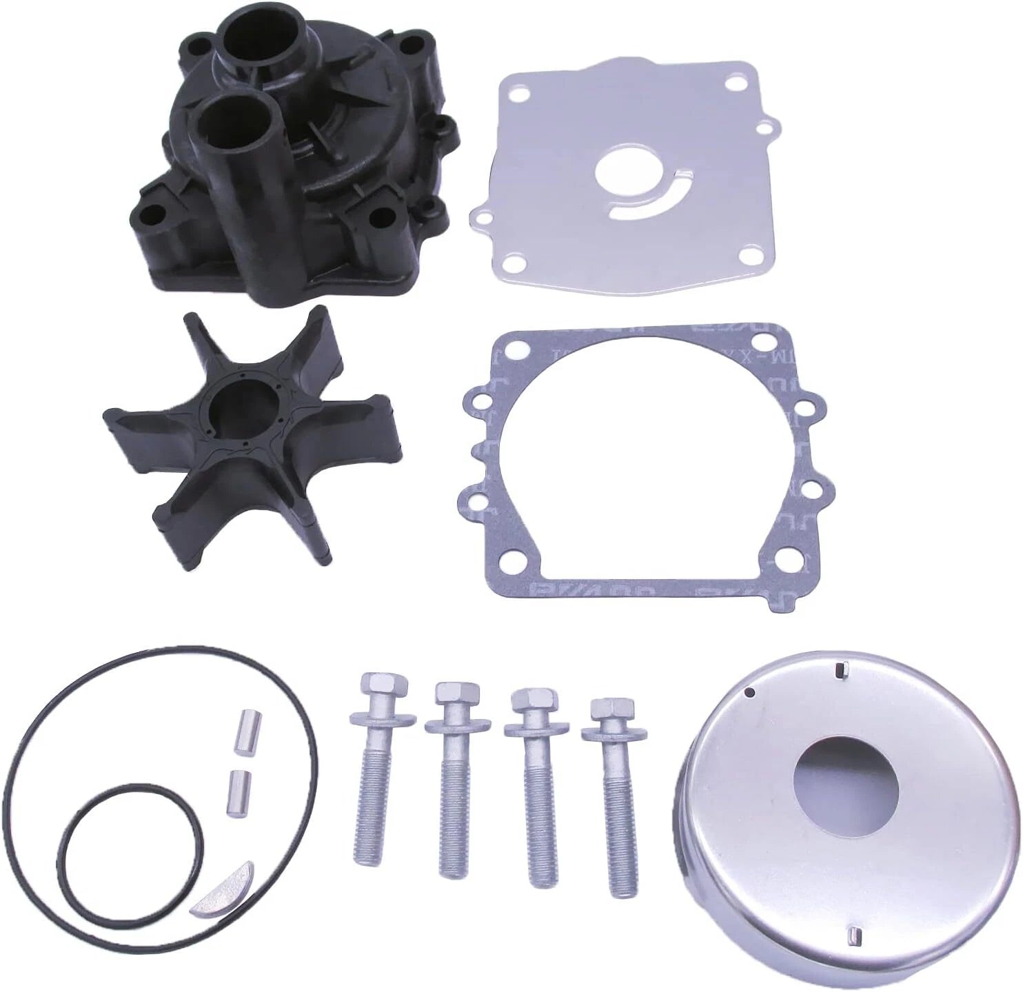 Water Pump Repair Kit with Housing for Yamaha 115 130 HP Outboards (6E5-W0078-A1)