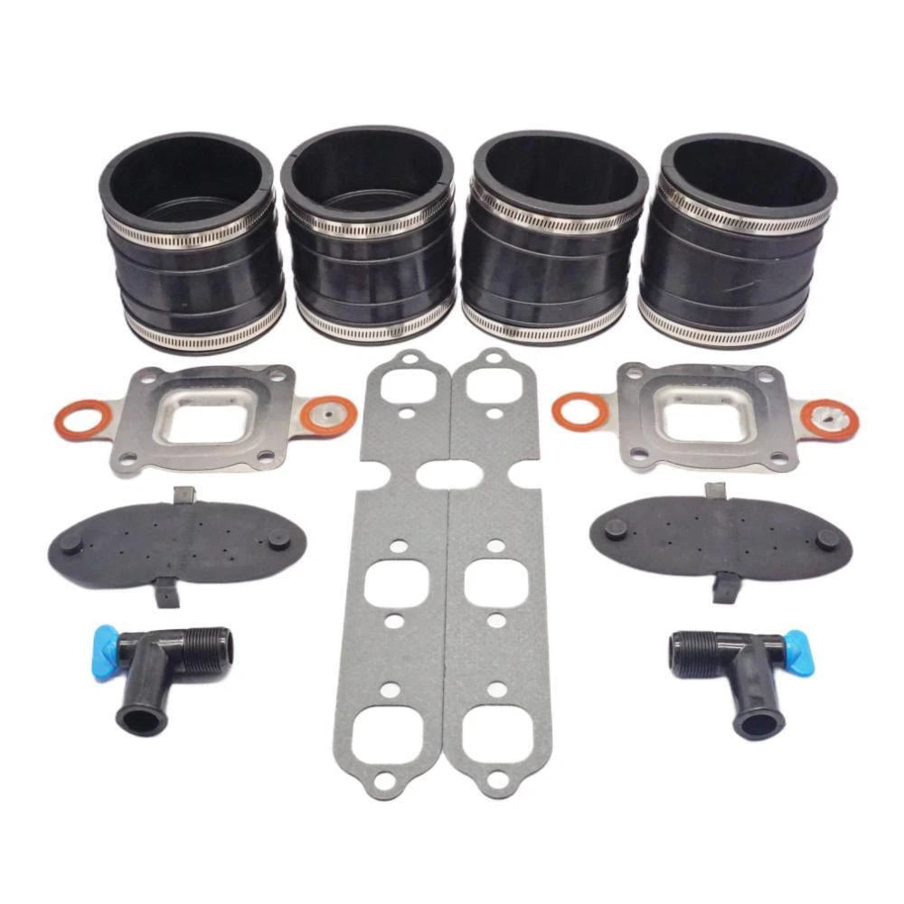 Exhaust Manifold Kit with Bellow & Gasket for Mercruiser GM V6 (32-44348T, 864850A02)