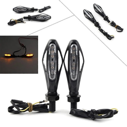 2X LED Turn Signal Lights for Universal Motorcycle (12V)