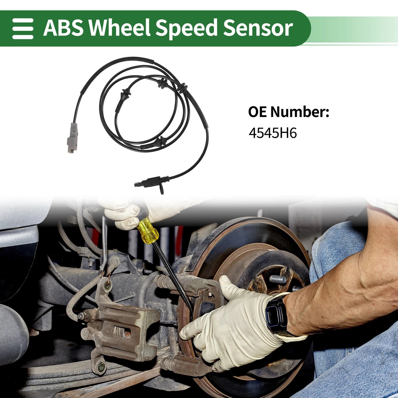ABS Wheel Speed Sensor No. 4545H6 for Peugeot 407 (2004)