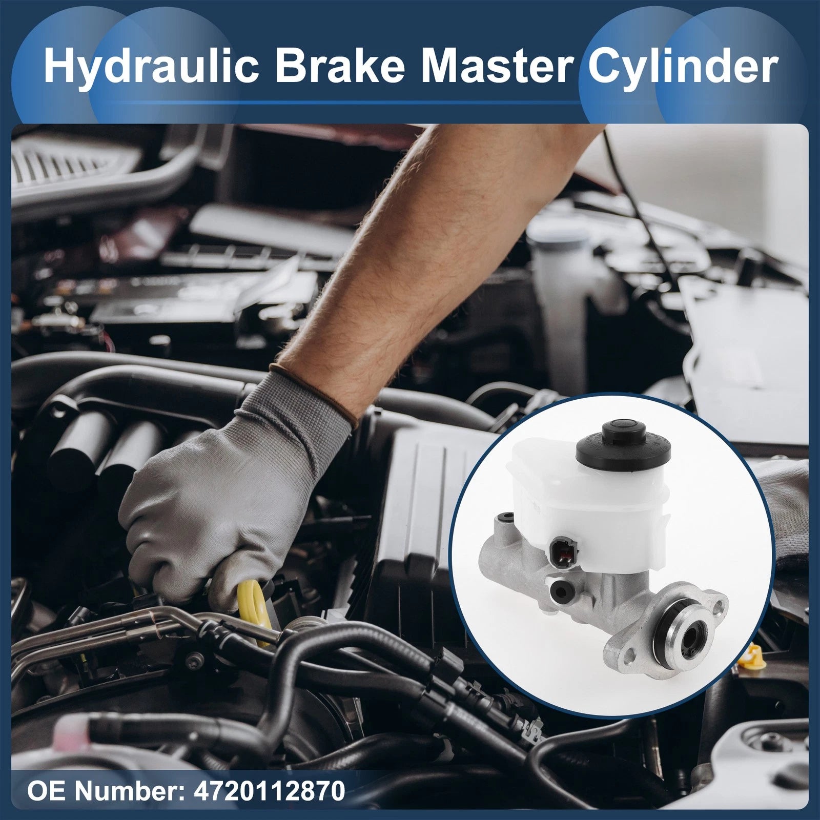 Brake Master Cylinder with Reservoir Replacement for Toyota Corolla (1997–2000)