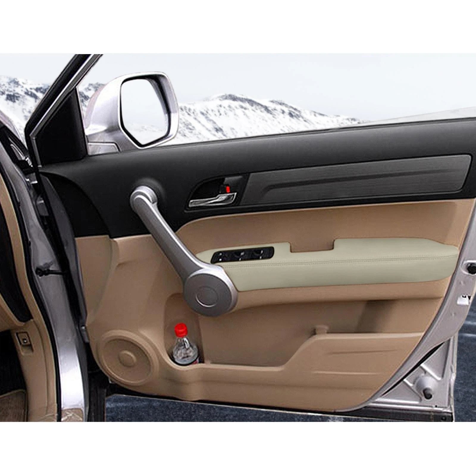 Front Door Panel Armrest Cover Replacement Beige for Honda CRV (2007–2012)