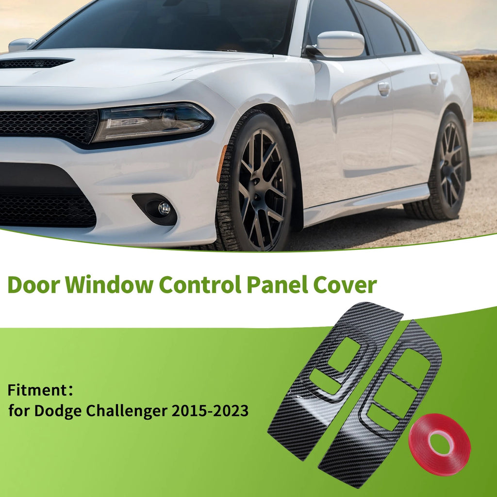 Window Switch Bezel Cover Set for Dodge Challenger (2015–2023)