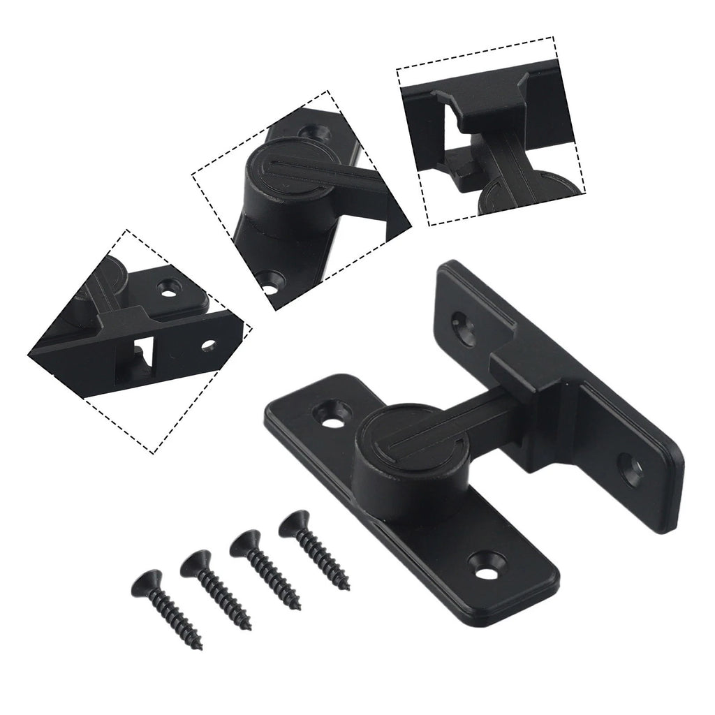 Gate Latch Barn Door Lock Assembly for Sliding Doors (Heavy Duty)