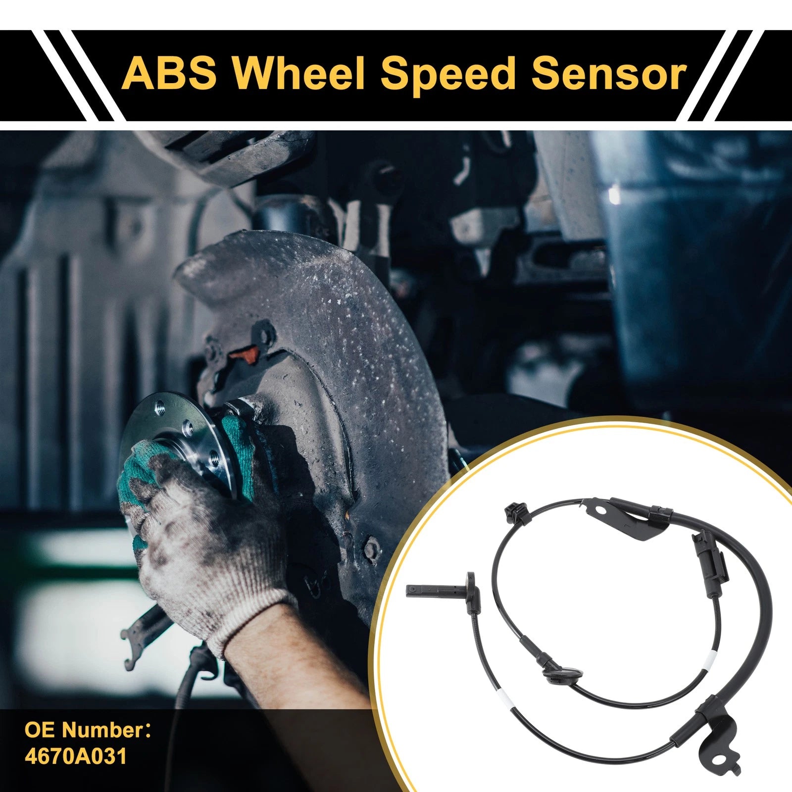 ABS Wheel Speed Sensor No. 4670A031 for Mitsubishi Outlander (2006–2012)