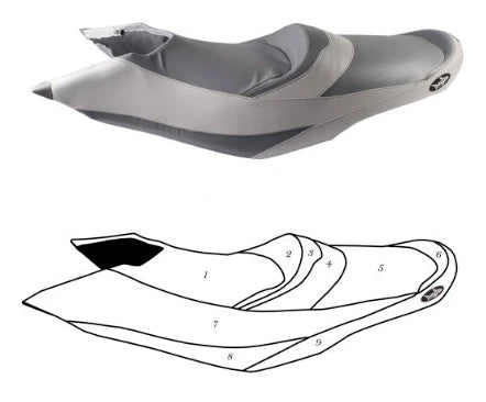 Seat Cover for Sea-Doo GTX Limited (2011–2015) Custom Colors