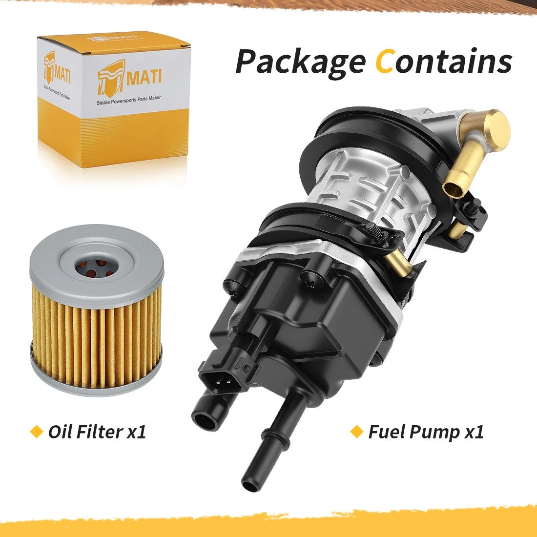 Fuel Pump w/ Oil Filter for Suzuki QuadRacer 450 LT-R450 (2006–2011) 15100-45G03