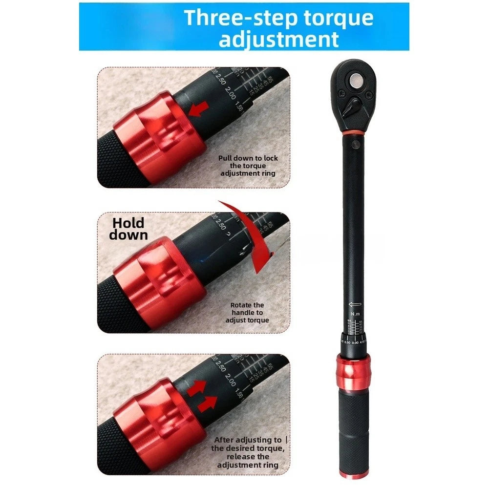 7 Pc Torque Wrench Set with 72 Tooth Ratchet & Ignition Sockets