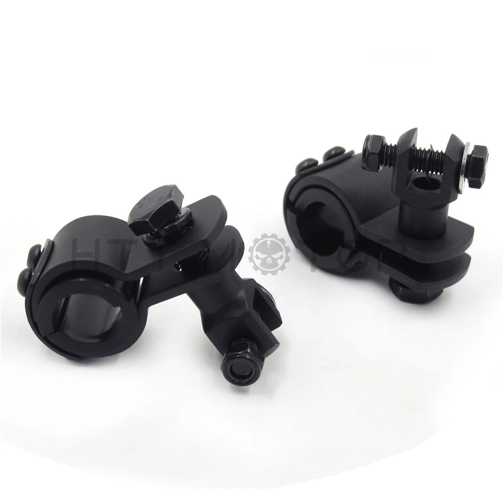 1 1/4" Crash Bar Clamp Foot Peg Mount for Harley Touring