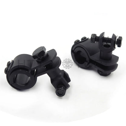 1 1/4" Crash Bar Clamp Foot Peg Mount for Harley Touring