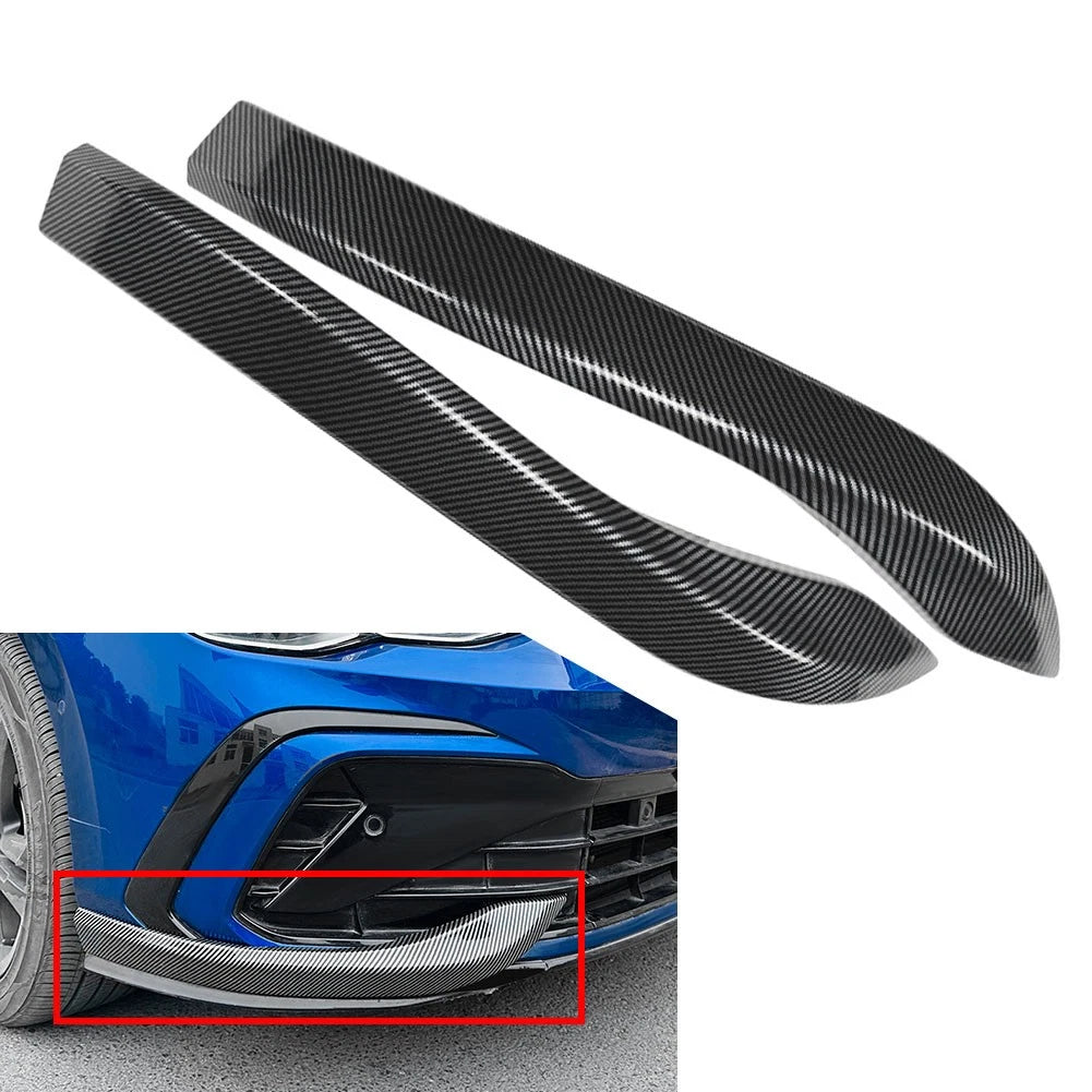Front Bumper Side Spoiler Trim For VW Golf 8 MK8 2020-2024