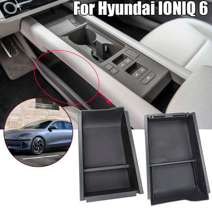 2PCS Car Console Organizer Tray Compatible with For Hyundai Ioniq 6 2023 2025