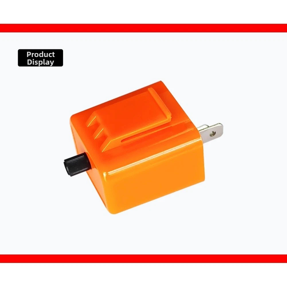 2 Pin 12V LED Motorcycle Flasher Relay Adjustable for flash Rate Fits Many Bikes