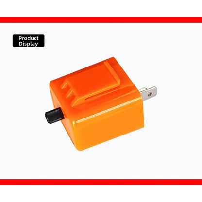 2 Pin 12V LED Motorcycle Flasher Relay Adjustable for flash Rate Fits Many Bikes
