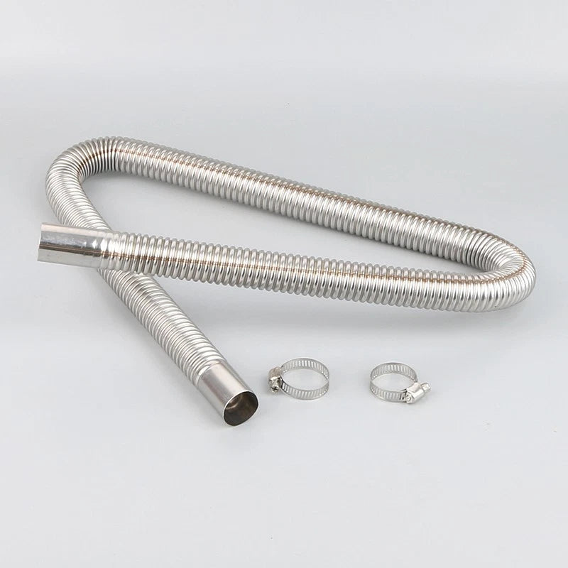25mm Exhaust Pipe for Heater Systems (Stainless Steel Spiral Corrugated)