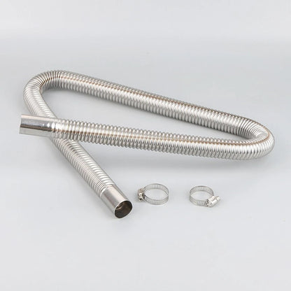 25mm Exhaust Pipe for Heater Systems (Stainless Steel Spiral Corrugated)