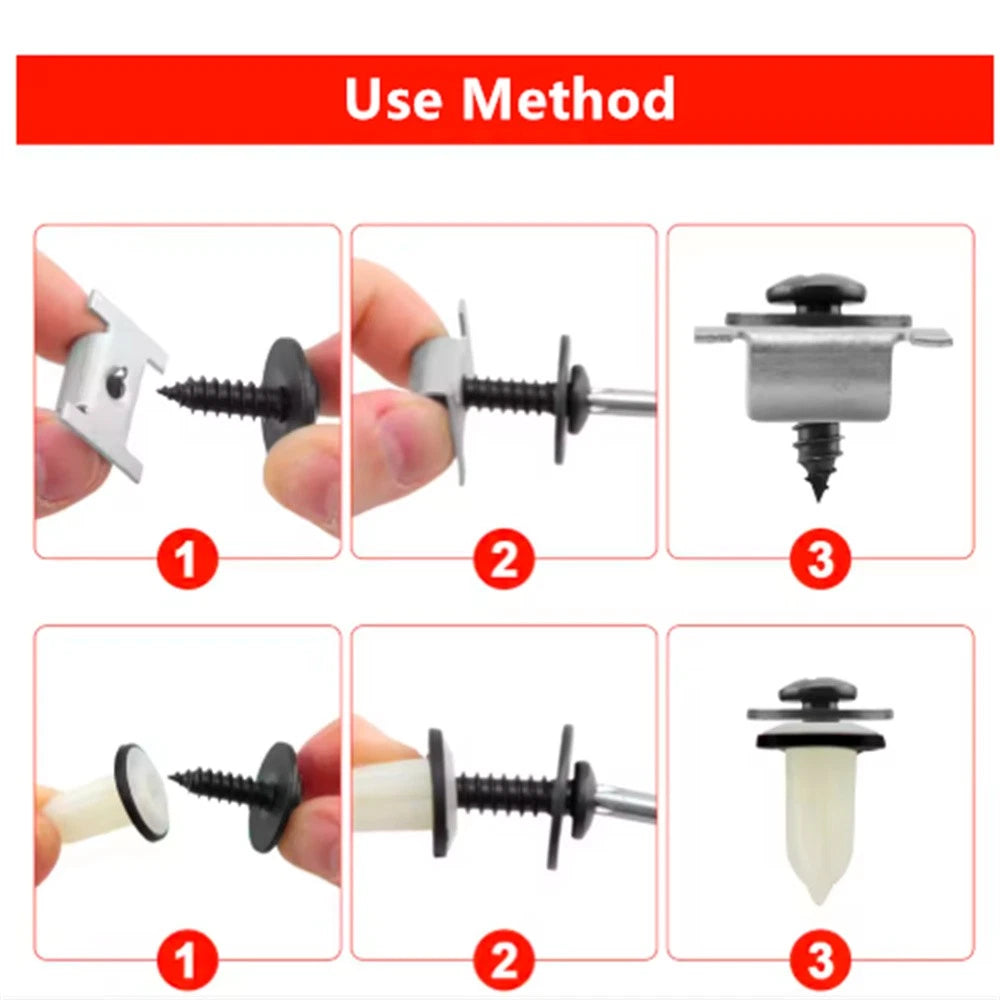 Under Engine Cover Clips Nuts Screws Kit for Fiat Ducato, Peugeot Boxer (2006–2014)