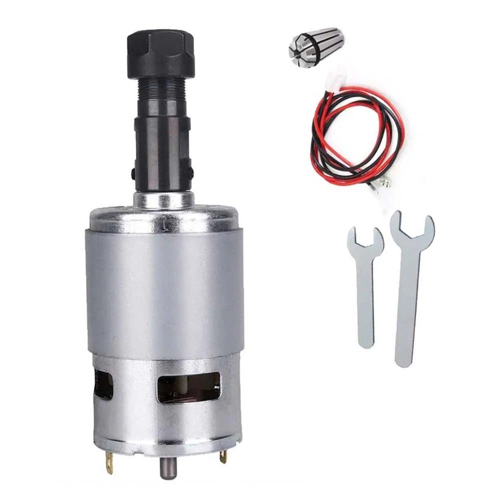 Spindle Motor Kit 80W 12-24VDC ER11 5mm Chuck for