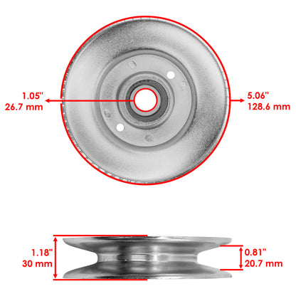 Deck Pulleys Replacement for John Deere X330 X350 X370 X380 (48 in)
