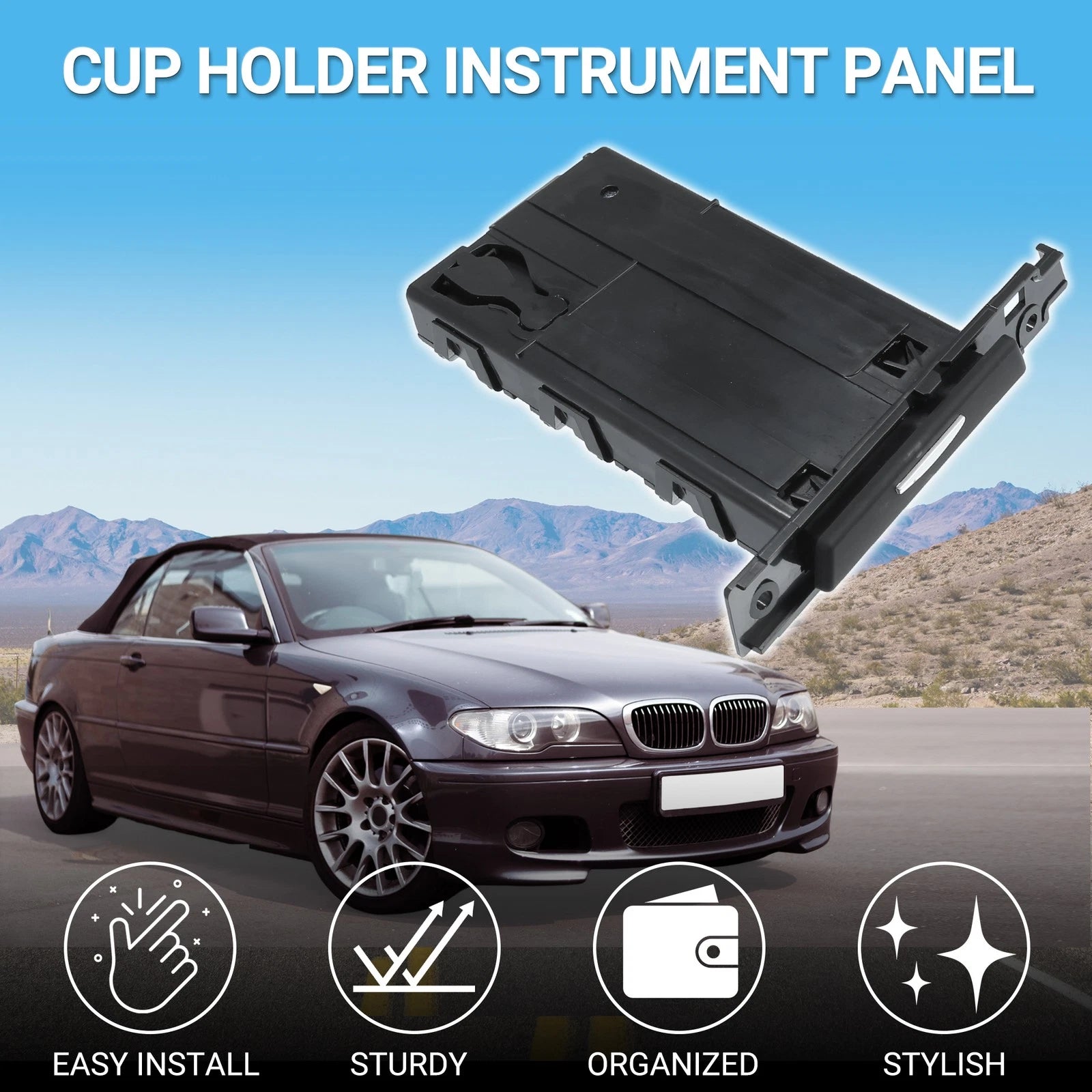 Cup Holder Drink Holder Replacement for BMW 325xi (2006–2006)