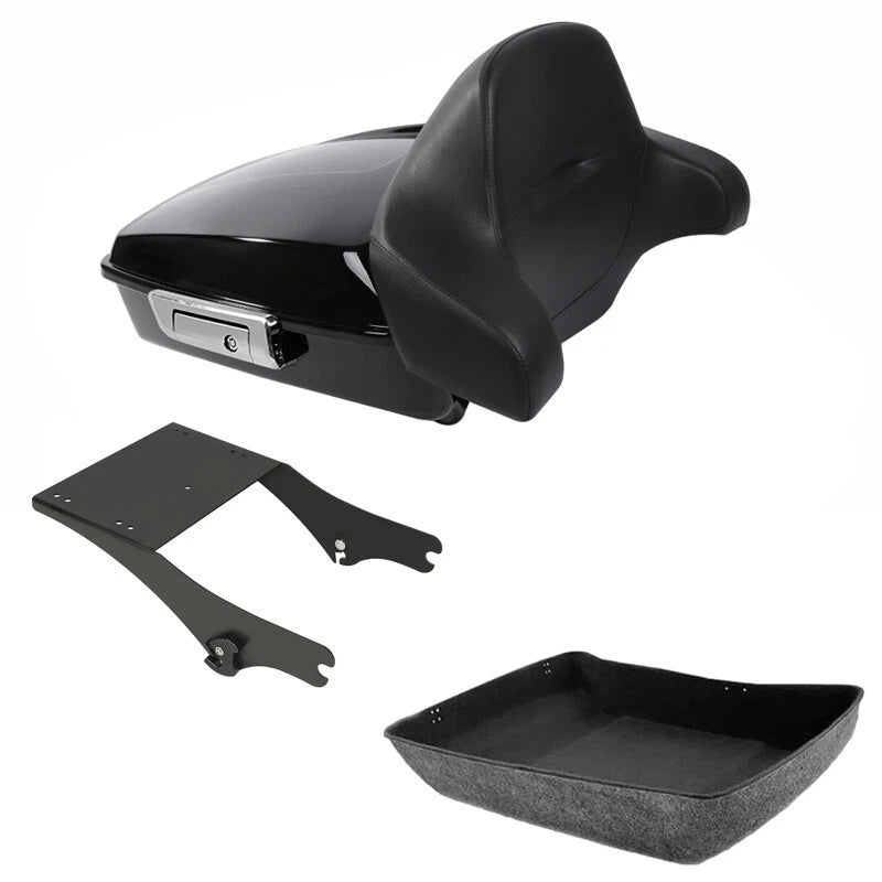 Chopped Trunk Backrest Mount Rack for Harley Touring (1997–2008)