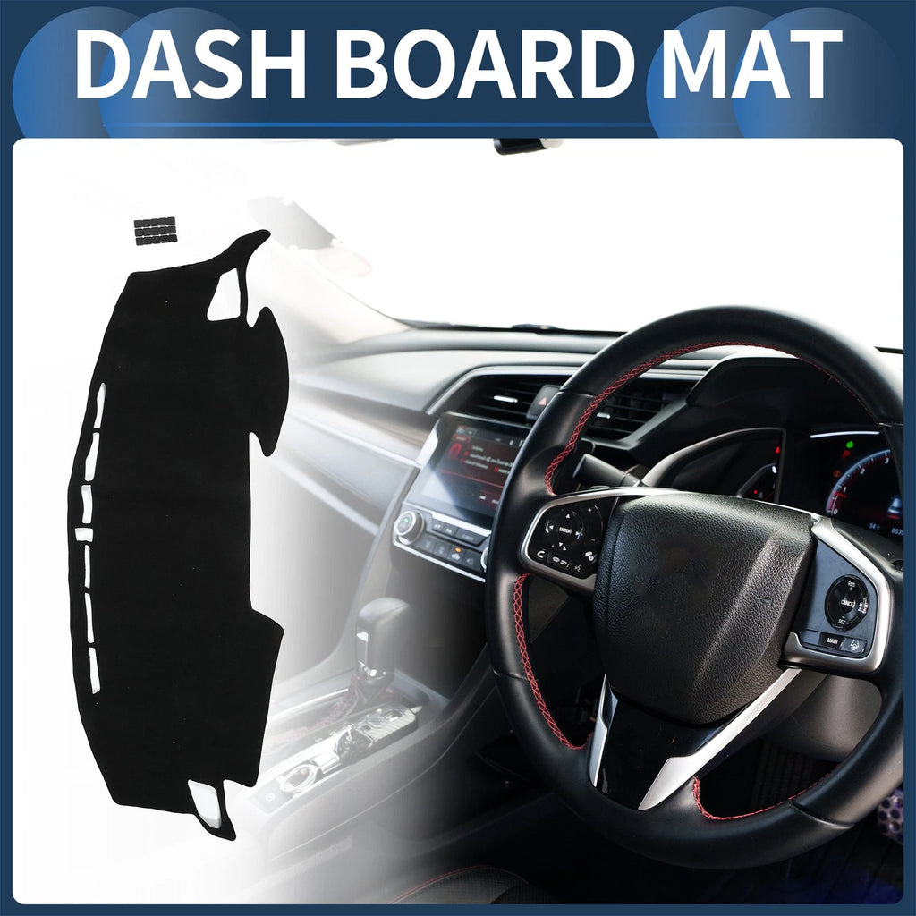 Dashboard Dash Cover Mat Replacement for Honda Civic R FK7 (2017–2024) Black