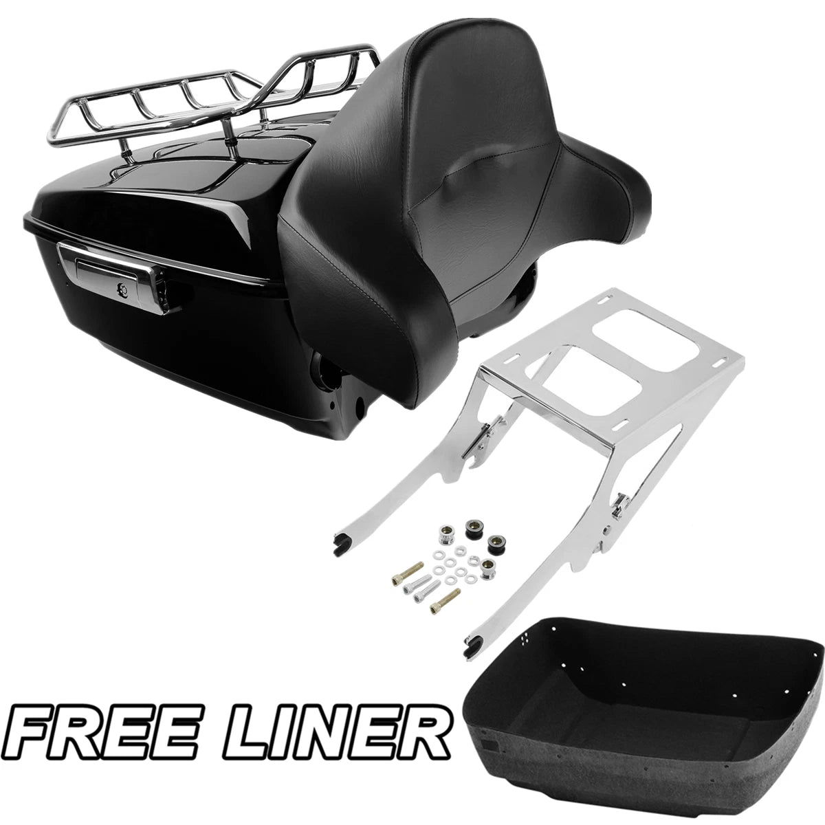 Trunk Mount Rack Backrest Pad for Harley Heritage Classic FLHC (2018–2023)