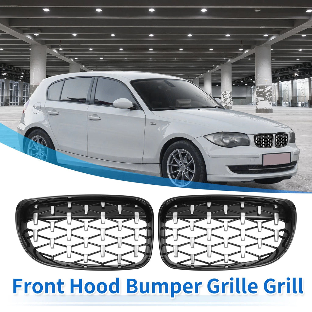 Front Hood Bumper Grille Grill Replacement for BMW 128i 135i (2008–2013)