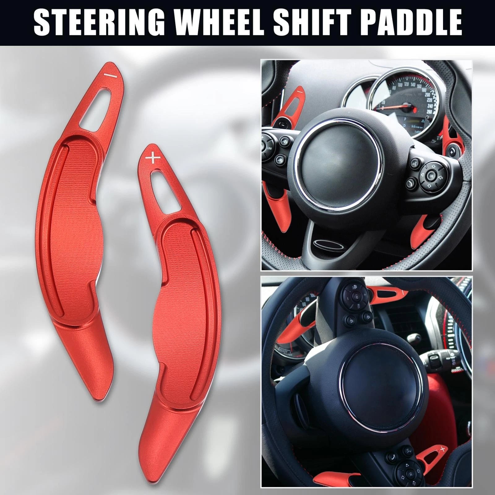Steering Wheel Shift Paddle Extension Covers Pair for BMW Mini Cooper (2014–2021)