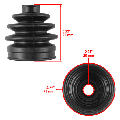 CV Boot Kit Front Rear for Honda Rancher 420 TRX420FA (2015–2018)