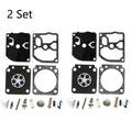 Set of 2 Carburetor Rebuild Kit for Zama RB-40 FS106 FS108 FS120 FS200 FS400 FS450