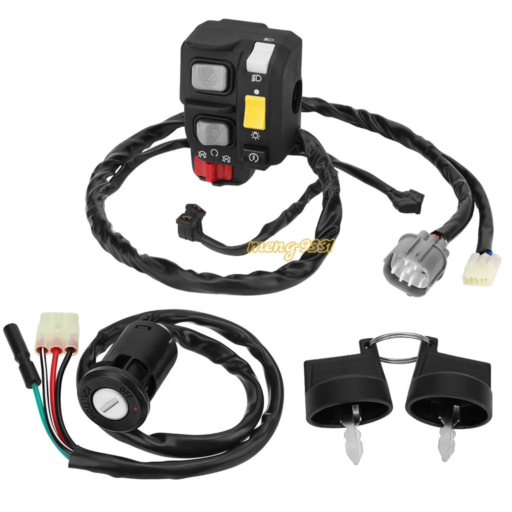 Handlebar Switch & Ignition Key Switch for Honda Recon 250 TRX250TE ES (2007–2020)