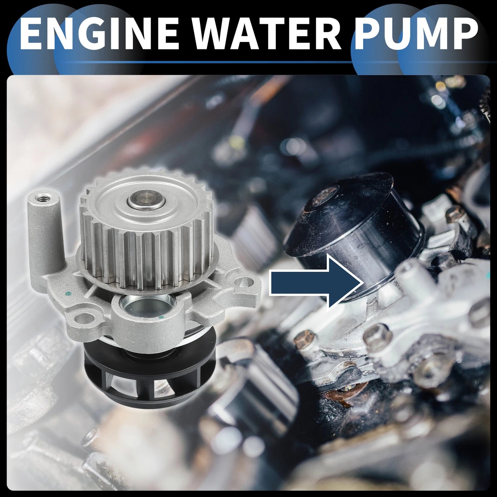 Water Pump Replacement for Volkswagen Beetle (1998–2011) for Audi A3 (1999–2010)