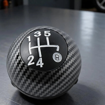 Carbon Fiber Look Shift Knob for Fiat 500, 500C (2007–2018)