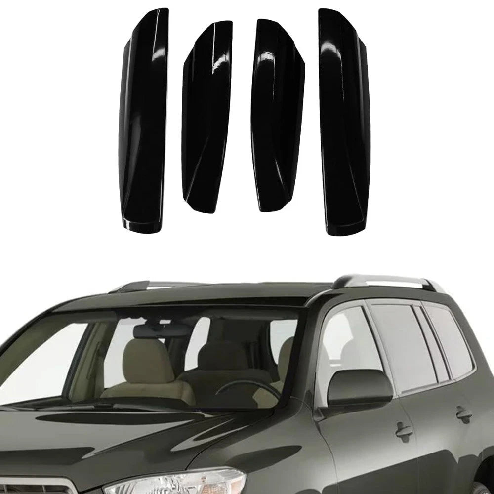 Set of 4 Roof Luggage Cargo Rail Rack End Cap Covers for Highlander (2008–2013)