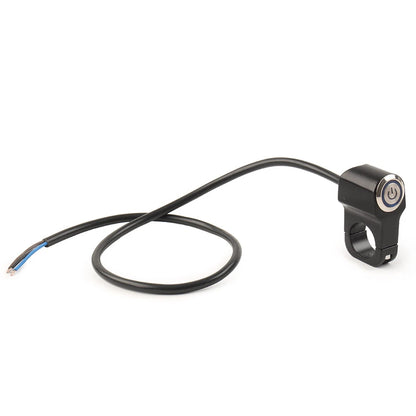 Motorcycle On Off Switch Button Handlebar Headlight Fog Spot Light LED Blue