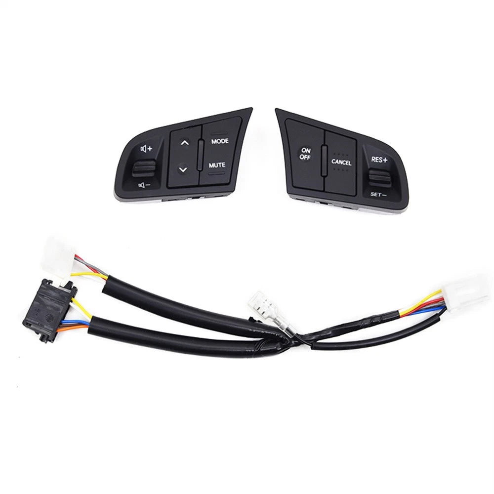 Left+Right Steering Wheel Cruise Volume Control Switch Kit For Kia Soul Forte